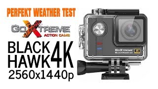 Easypix GoXtreme Black Hawk 4K STABILIZED Perfect weather Test 2K Original QHD 60fps [upl. by Urbana]