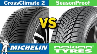 Michelin CrossClimate 2 vs Nokian SeasonProof 2024 Review [upl. by Lleynad]