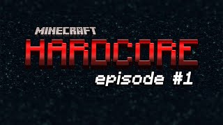 MINECRAFT HARDCORE  EP 1  THE BEGINNING [upl. by Synned]