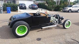 1927 Model T Roadster first driving video [upl. by Halehs990]