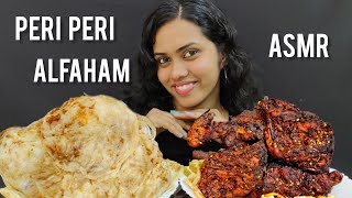 SPICY🔥 PERI PERI ALFAHAM🍗 AND POROTTA EATING ASMR MALAYALAM KERALA MUKBANG [upl. by Akiram441]