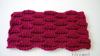 How to Crochet the Textured Wave Stitch for Complete Beginners [upl. by Ylrebmyk]