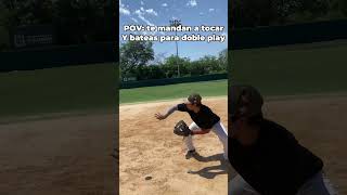 Cuando te mandan a tocar la bola y bateas para dobleplay beisbol baseball deportes humor [upl. by Wauters]