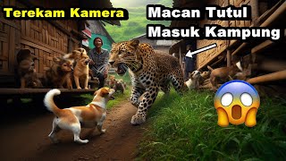 VIDEO VIRAL ‼️ Macan Tutul Masuk Perkampungan Warga Di Gonggong Oleh Anjing Di Dalam Kandang Anjing [upl. by Niliac]