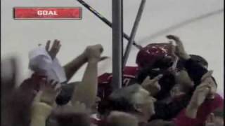 April 21 2009 Jussi Jokinen 36 Game Winning Goal vs New Jersey Devils [upl. by Mccutcheon898]