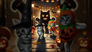 Halloween story🎃👻💀 tiktok cat ai funny catlover cartoon pets halloween halloween2024 [upl. by Einnahc639]