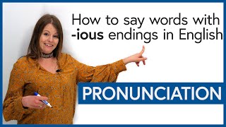 PRONUNCIATION How to say “ious” endings correctly in English [upl. by Annaes811]