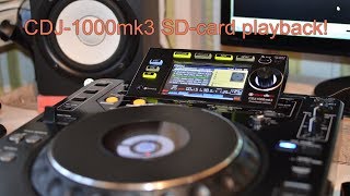 CDJ1000mk3 SDcard playback CDJ1000mk3 New life Project [upl. by Schecter184]