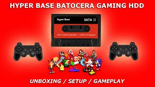 HYPER BASE BATOCERA RETRO GAMING Hard Drive  Unboxing  Setup  Gameplay [upl. by Nnairet]