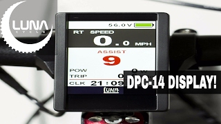 Luna Cycle DPC14 Color Display for Electric Bikes [upl. by Adnorhs173]