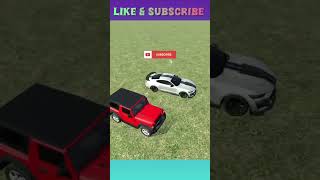 Mahindra Thar VS Mustang GT 🏆  Indian bikes driving 3D shorts trending viralvideos [upl. by Blader]