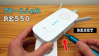 TPLink RE550 WiFi Extender • Factory reset [upl. by Elvis]