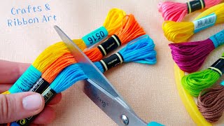 Its so Beautiful  Superb Craft Idea with Embroidery Floss  DIY Easy Embroidery Floss Dolls [upl. by Cirnek979]