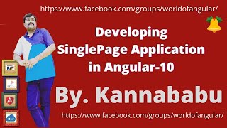 Developing Single Page in Angular10 [upl. by Yllehs170]