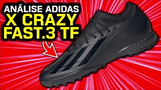 Ficou MELHOR  Análise chuteira society Adidas X Crazyfast3 TF X Crazyfast League TF [upl. by Switzer927]