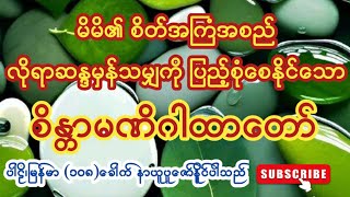 ကြံတိုင်းအောင် ဆောင်တိုင်းမြောက်စေနိုင်ပြီး ငွေဝင် စီးပွားတက်စေသော စိန္တာမဏိဂါထာတော် စာတန်းထိုး [upl. by O'Carroll]