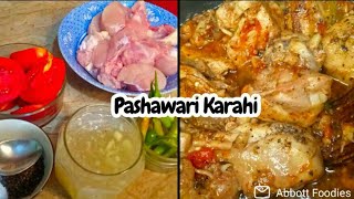 How to Make Pashawari karahi🌶️10 Meant ma Tyar 🐔Recipe By Abbott Foodies🍅 [upl. by Tteltrab]