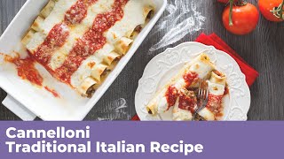 CANNELLONI  Traditional Italian Recipe [upl. by Rahel]