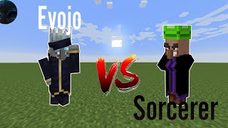 Evojo WIP Vs Sorcerer TAV  Minecraft Bedrock Edition Battle [upl. by Nelan]