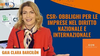 Gaia Clara Barcilòn CSR e legislazione  Il cerchio si stringe [upl. by Rolecnahc]