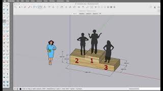 Sketchup medaille podium [upl. by Haidej]