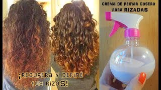 😱👁💓ROCÍATE ESTA CREMA DE PEINAR recupera tus rizos define y haz crecer tu cabello [upl. by Tolmann]