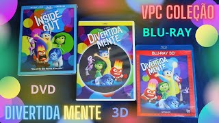 DIVERTIDA MENTE COMBO BLURAY 3D E DVD  VPC COLEÇÃO unboxing [upl. by Vig]