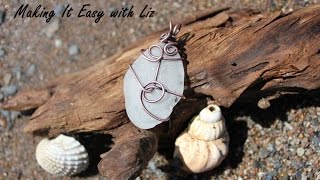 DIY Fabulous Wire Wrapped Beach Glass Pendant [upl. by Aytac]