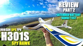 HUBSAN H301S SPY HAWK Review  Part 2  Extended Battery Range Test Acrobatics Crash Test 😱 [upl. by Llyrpa763]