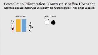 PowerPointPräsentation erstellen Kontraste schaffen Übersicht [upl. by Allie]