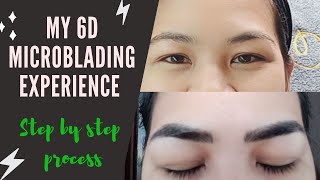 My 6D Eyebrow Microblading Experience ll Full Procedure step by step process [upl. by Namreh557]