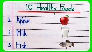 10 Healthy food names  Healthy foods name in English  Healthy foods [upl. by Alyahsal]