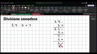 Divisione canadese  Esempio svolto [upl. by Huckaby]
