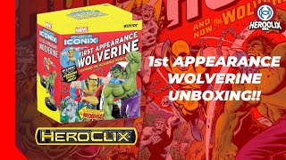 Unboxing The Wolverine First Appearance Heroclix Iconix [upl. by Svensen]