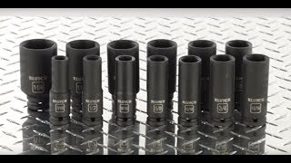 Klutch Chrome Moly 12inDrive Deep Impact Socket Set  13Pc SAE [upl. by Atisusej]