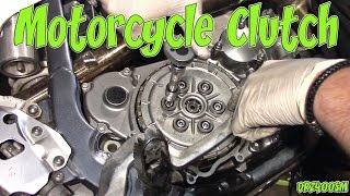 Changing Motorcycle Clutch Plates DRZ400SM by in Idiot [upl. by Enileuqcaj]