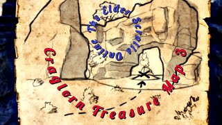 ESO Craglorn Treasure Map 3  The Elder Scrolls Online Craglorn Treasure Map 3 Location [upl. by Essy575]