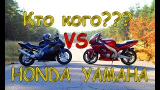 Honda cbr 600 f4i vs Yamaha YZF600R Thundercat [upl. by Sukhum305]