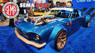 SEMA Show 2024 day 1 Exploring the hottest vehicle builds [upl. by Adnulahs]