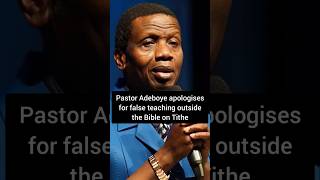 VIDEO Pastor Adeboye apologises for false teaching on Tithe pastoreaadeboye rccg [upl. by Higgins]