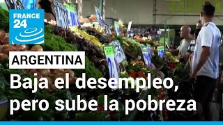 ¿Por qué aumenta la pobreza en Argentina al tiempo que baja el desempleo [upl. by Ralyt]