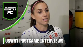 USWNT EXCLUSIVES Rapinoe and Morgan confident despite POOR performance vs Portugal  ESPN FC [upl. by Ientirb]