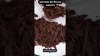 sorvete de flocos caseiro icecream receitas [upl. by Ennahs]