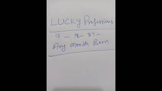 Lucky profession your data of birth 91827 numerologist numerology shorts reals viralreels [upl. by Klump]