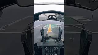 COCKPIT view HARRIER takeoff from AIRCRAFT CARRIER [upl. by Archangel]