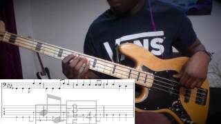 Love Letters  Metronomy Bass lesson WITH TABS  SLOWED DOWN [upl. by Eirruc]