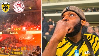 AMERICAN FAN EXPERIENCES A WILD ATHENS DERBY  AEK ATHENS VS OLYMPIACOS [upl. by Robma616]