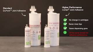 New Corian® Joint Adhesive for Solid Surface and Quartz surfaces  2018 [upl. by Ylera]