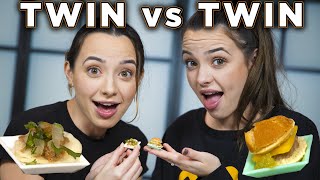 TWIN vs TWIN Who can make better tiny food  Merrell Twins [upl. by Pascale]