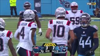 Drake Maye  Every Completed Pass amp Run  Patriots  Tennessee Titans  NFL Week 9 2024 [upl. by Rochella]